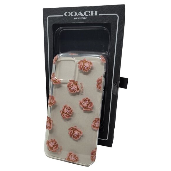 Coach Case for Apple iPhone 11 Pro 5.8" - Dreamy Peony Clear - Picture 2 of 2